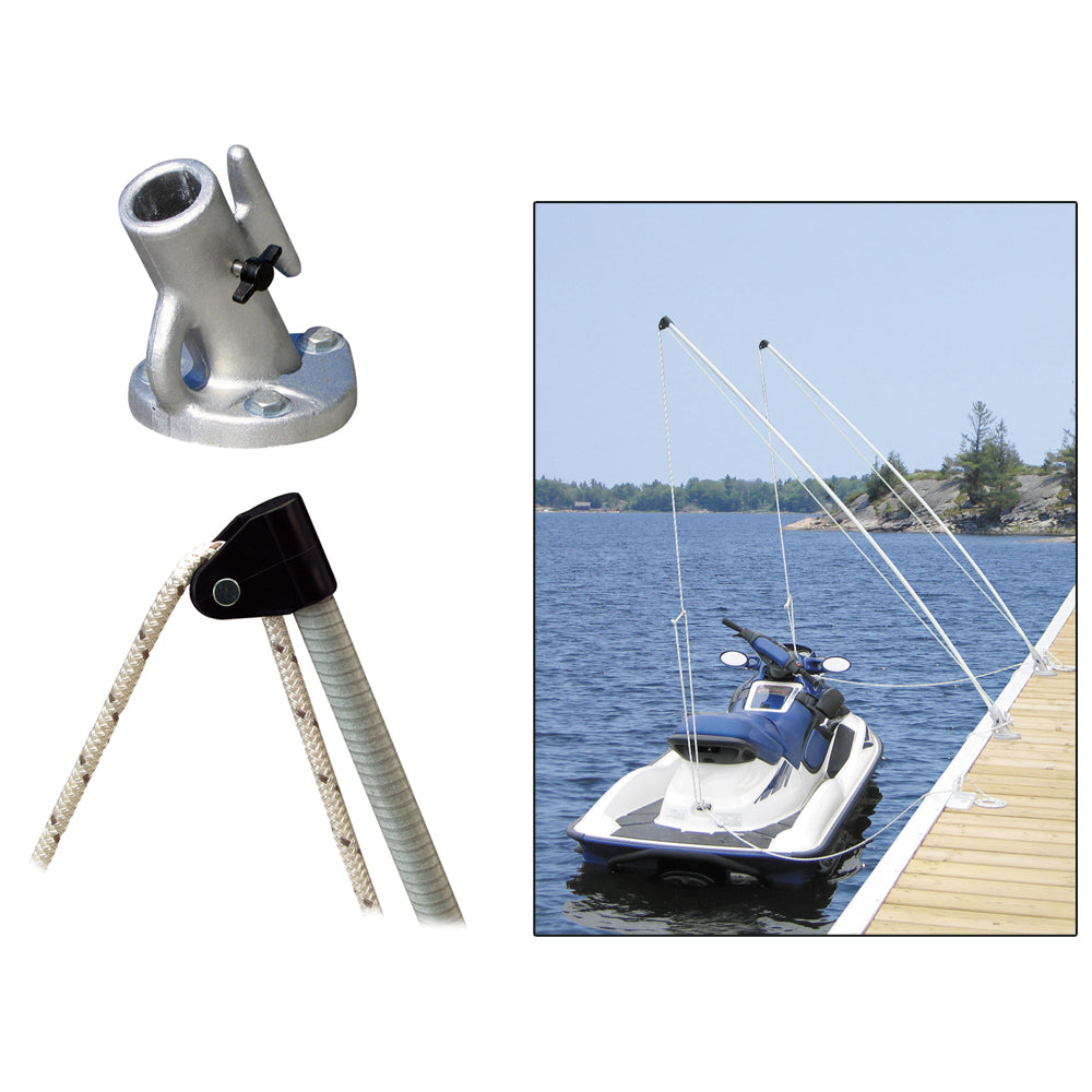 Dock Edge Economy Mooring Whips 8ft 2000 LBS up to 18ft DE3100F