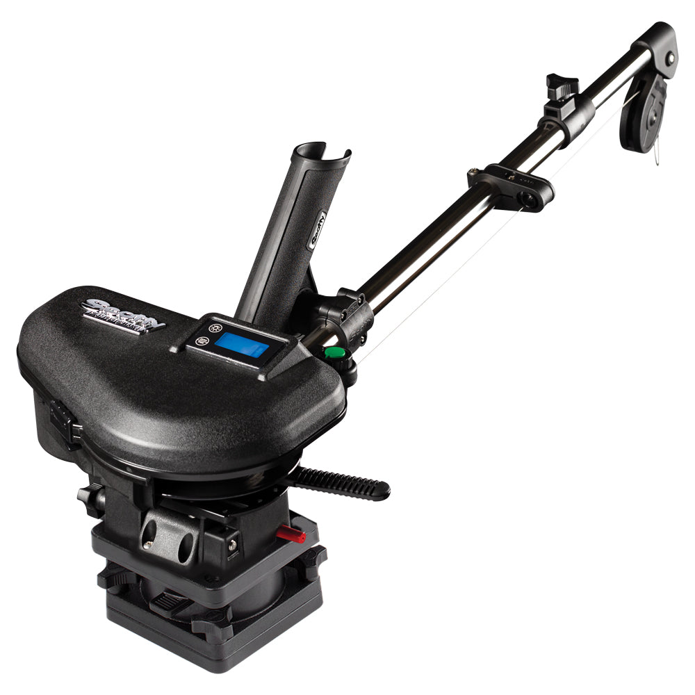 Scotty 2106 HP Depthpower Electric Downrigger 60 SS Telescoping Boom wSwivel Base  Single Rod Holder 2106