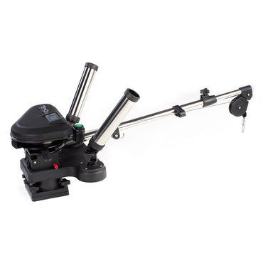 Scotty 2116 HP Depthpower Electric Downrigger 60 SS Telescoping Boom wSwivel Base  Dual Rod Holder 2116
