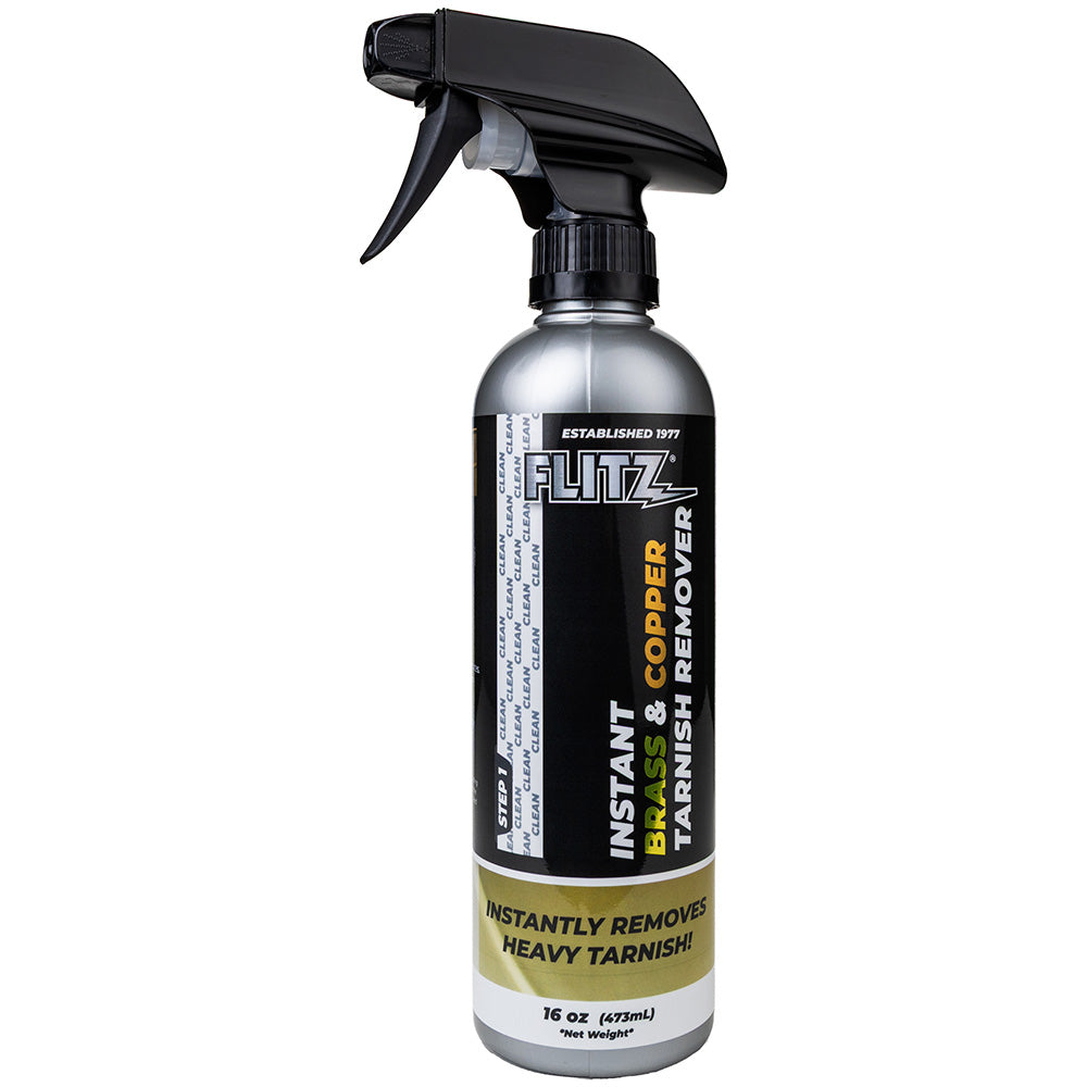 Flitz Instant Brass  Copper Tarnish Remover  16 oz Spray BC 01806