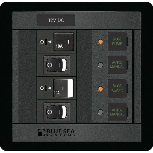 Blue Sea 1522 360 Panel Dual Bilge Pump Control 1522