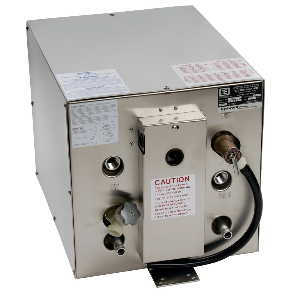 Whale Seaward 6 Gallon Hot Water Heater wFront Heat Exchanger  Stainless Steel  120V  1500W F700