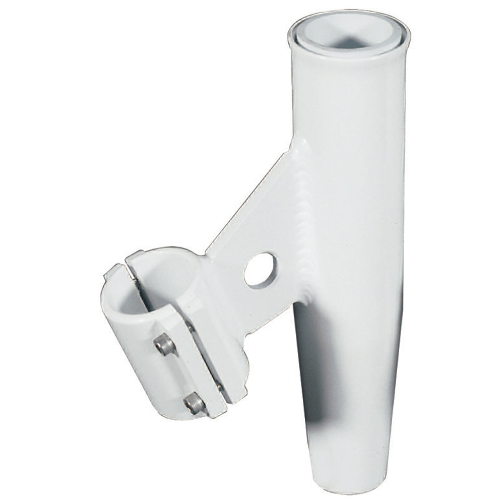 Lees ClampOn Rod Holder  White Aluminum  Vertical Mount  Fits 1050 OD Pipe RA5001WH