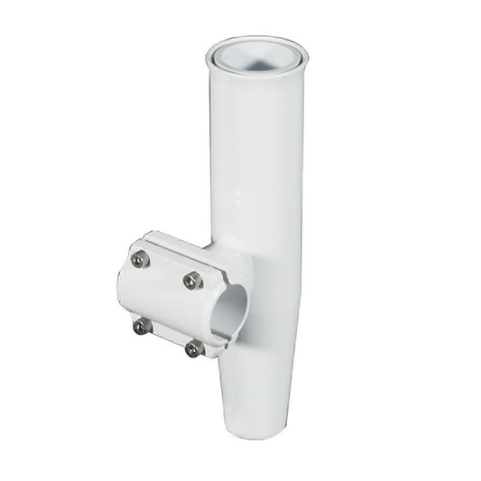 Lees ClampOn Rod Holder  White Aluminum  Horizontal Mount  Fits 1900 OD Pipe RA5204WH