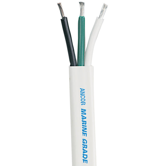 Ancor White Triplex Cable  83 AWG  Flat  100 130910