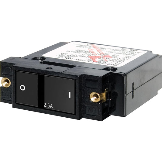 Blue Sea 7399 ASeries Flat Rocker Circuit Breaker  Single Pole  25A 7399
