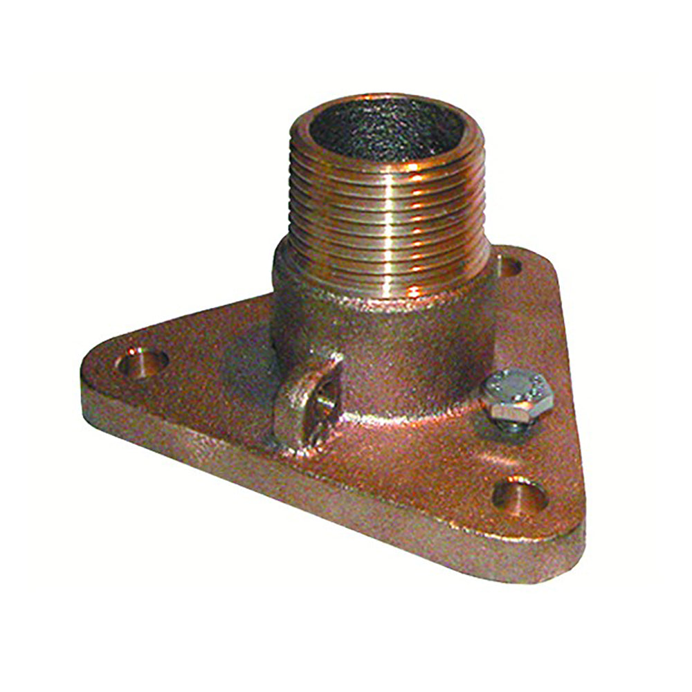 GROCO 34 Bronze NPS to NPT Flange Adapter IBVF750
