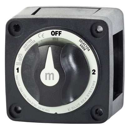 Blue Sea 6008200 mSeries Selector 3 Position Battery Switch  Black 6008200