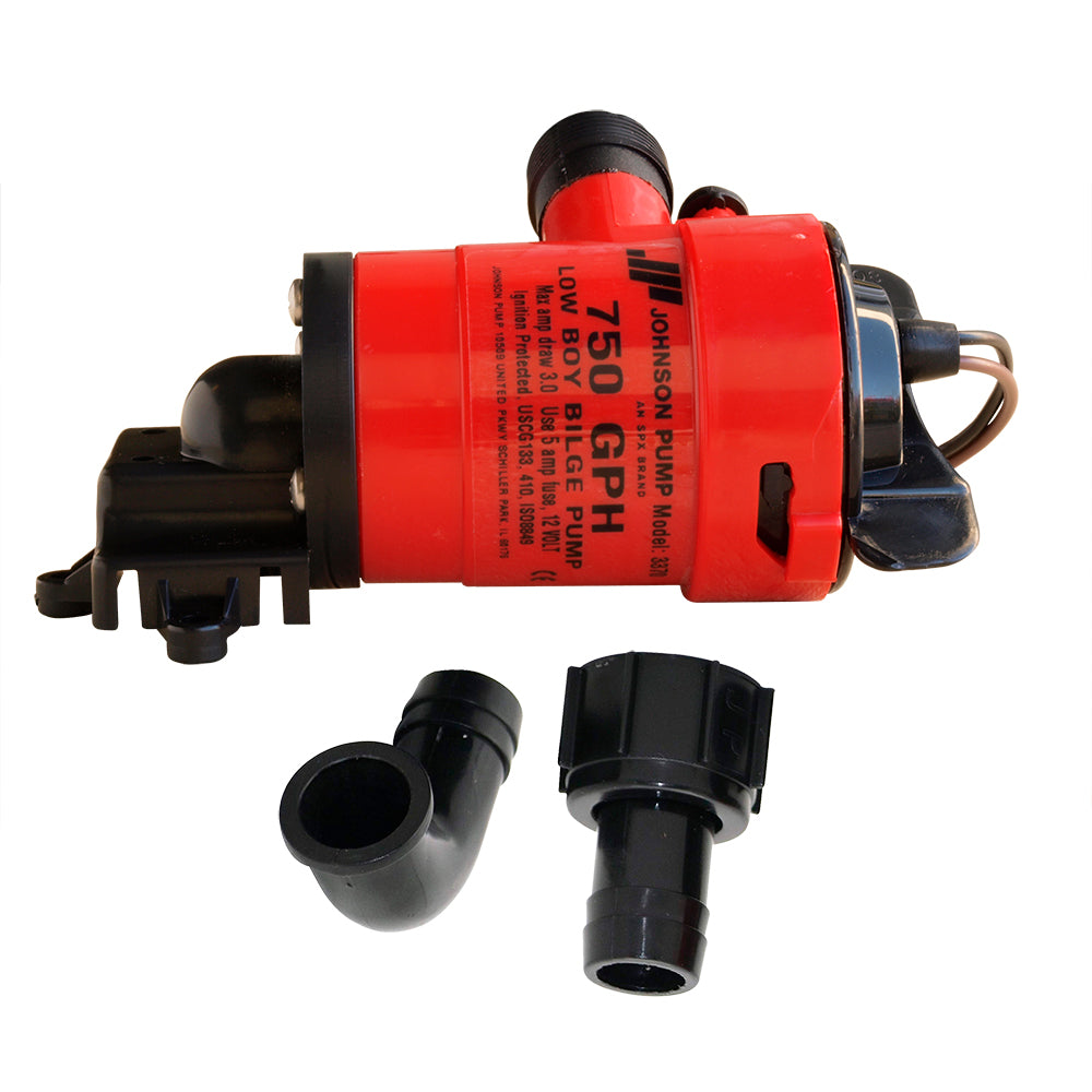 Johnson Pump Low Boy Bilge Pump  750 GPH  12V 33703