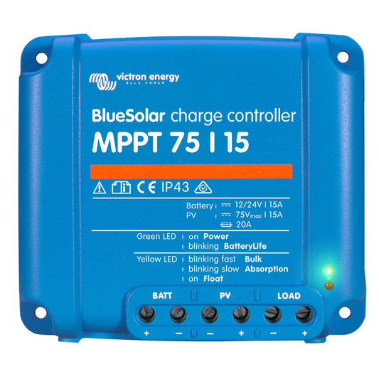 Victron BlueSolar MPPT Charge Controller  75V  15AMP SCC010015050R