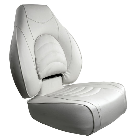 Springfield Fish Pro High Back Folding Seat  White 10416061
