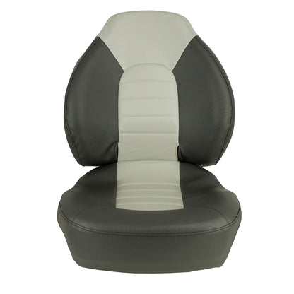 Springfield Fish Pro Mid Back Folding Seat  CharcoalGrey 1041733