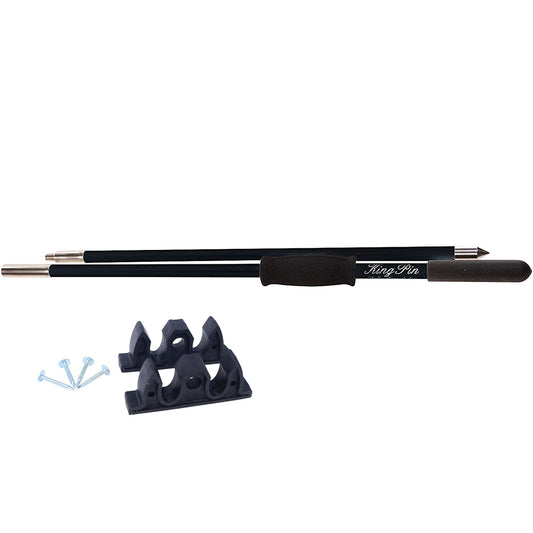 Panther 8 King Pin Anchor Pole  2Piece  Black KPP802B