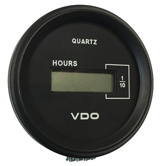 VDO Cockpit Marine 52mm 2116 LCD Hourmeter  Black DialChrome Bezel  331546