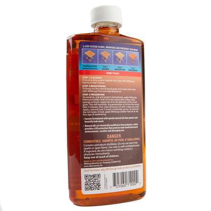 Whitecap Premium Golden Teak Oil  16oz TK71000