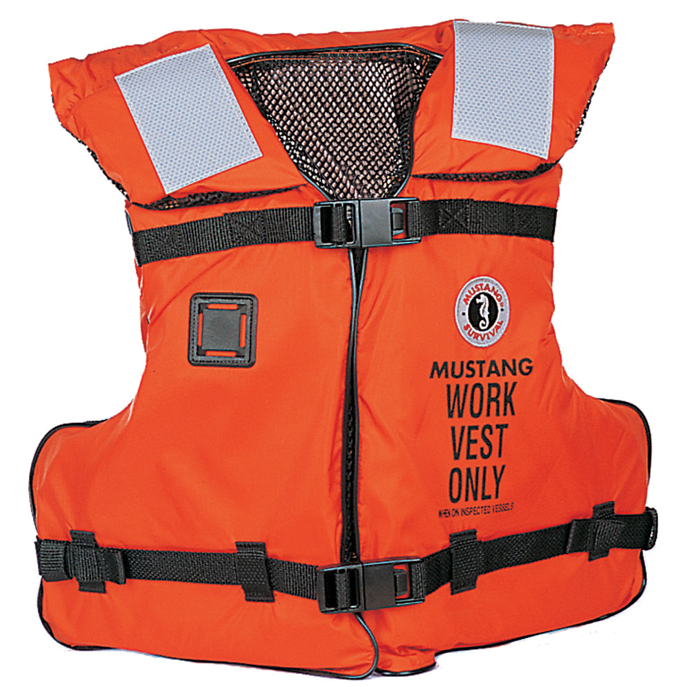 Mustang Type IIIV Work Vest  Orange  Adult Universal MV31922016