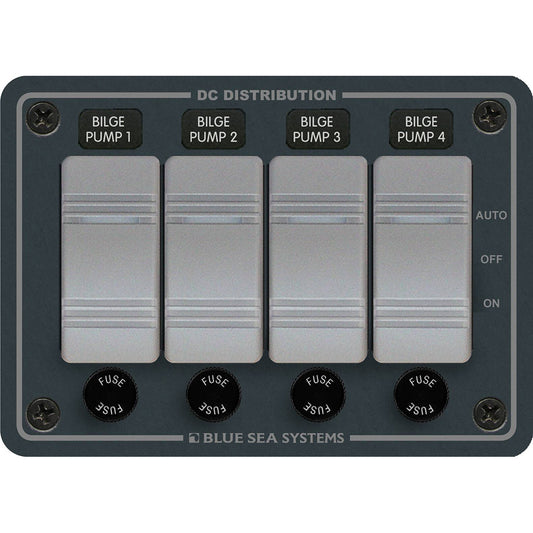 Blue Sea 8666 Contura 4 Bilge Pump Control Panel  8666