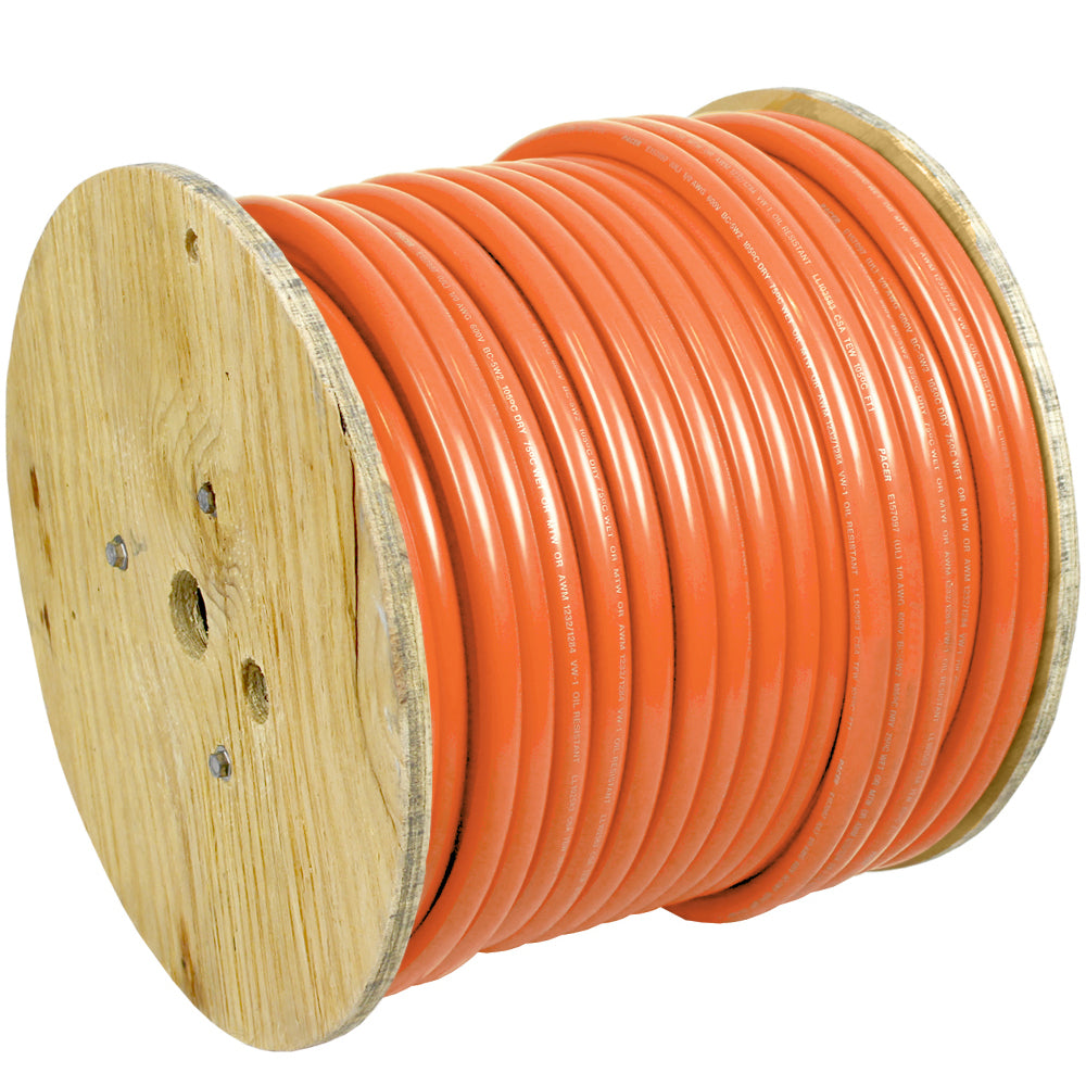 Pacer Orange 6 AWG Battery Cable  250  WUL6OR250