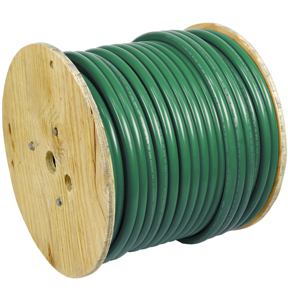 Pacer Green 2 AWG Battery Cable  250 WUL2GN250