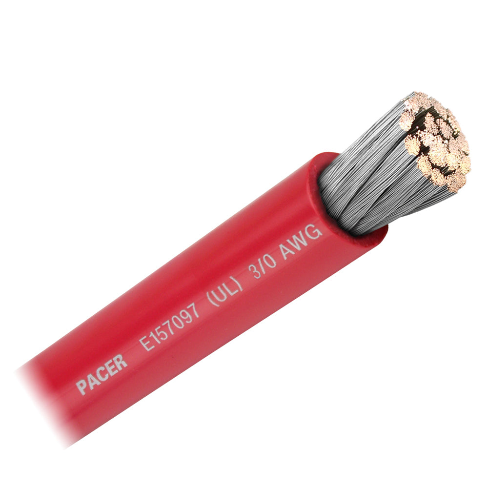 Pacer Red 30 AWG Battery Cable  Sold By The Foot  WUL30RDFT