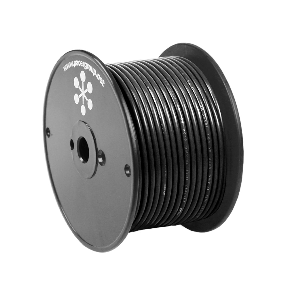 Pacer Black 12 AWG Primary Wire  100  WUL12BK100