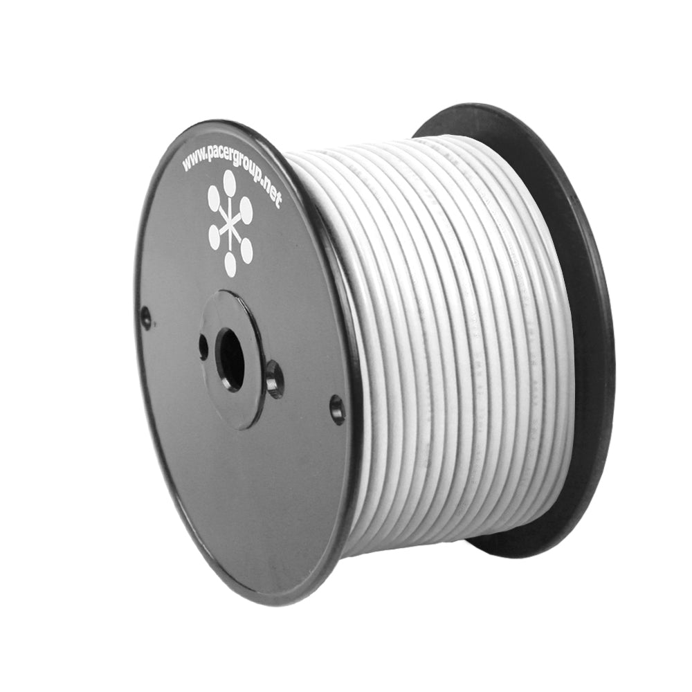 Pacer White 10 AWG Primary Wire  100  WUL10WH100