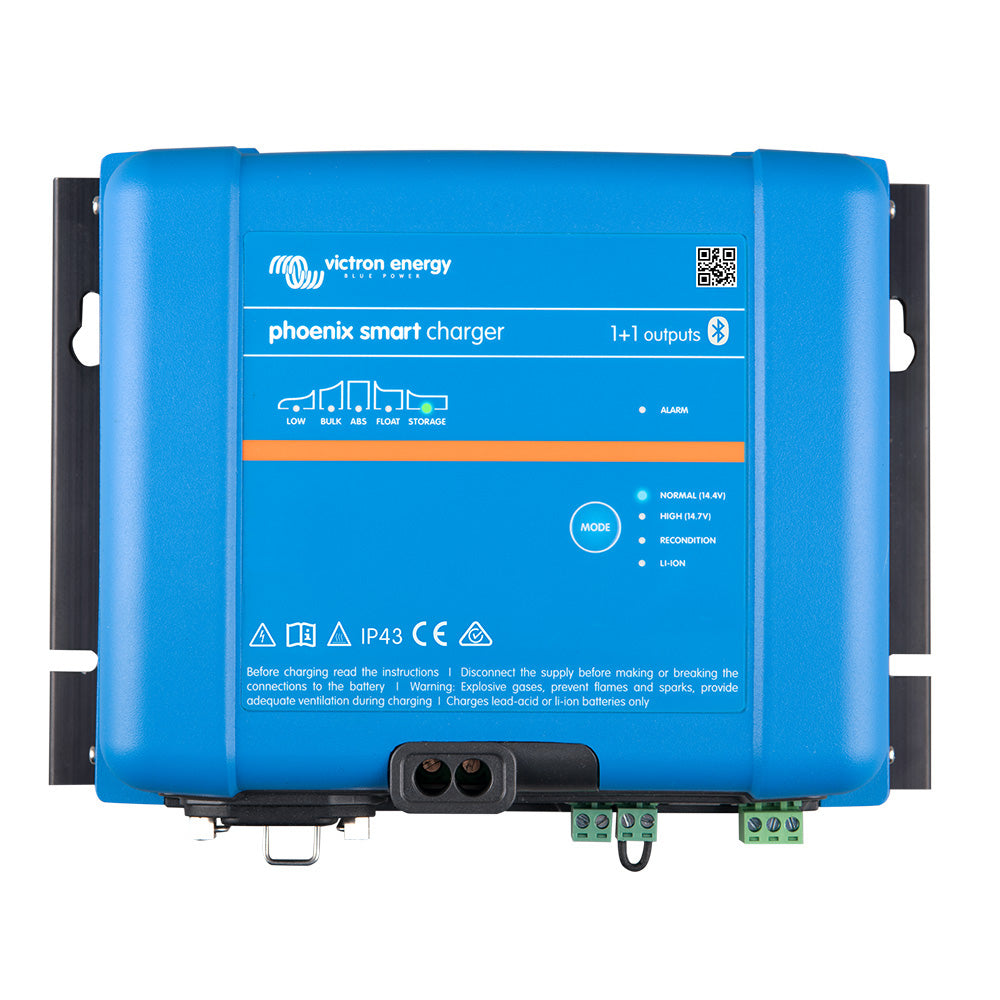 Victron Phoenix Smart IP43 Charger 2425 11 120240VAC Requires 515P Mains Cord PSC242551095