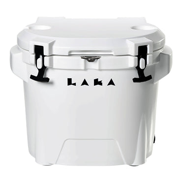 LAKA Coolers 30 Qt Cooler wTelescoping Handle  Wheels  White 1079