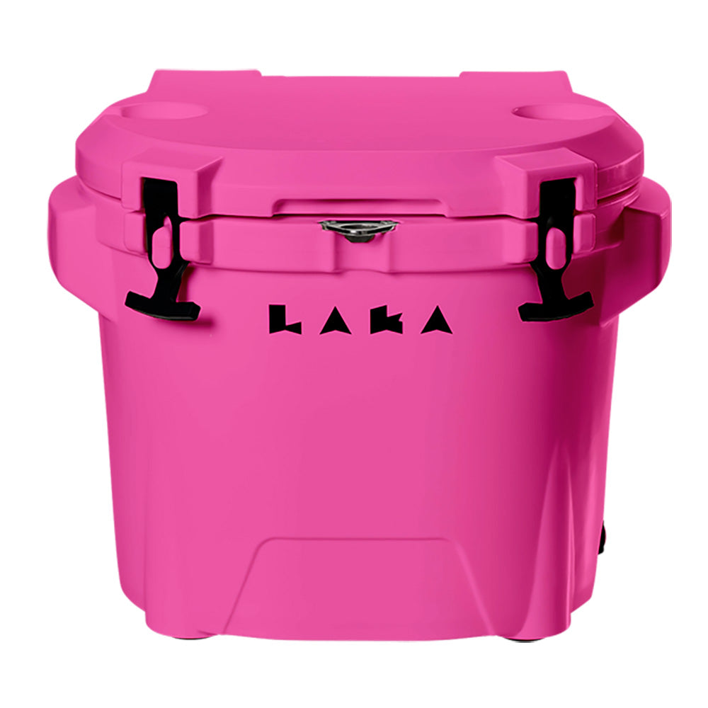 LAKA Coolers 30 Qt Cooler wTelescoping Handle  Wheels  Pink 1081