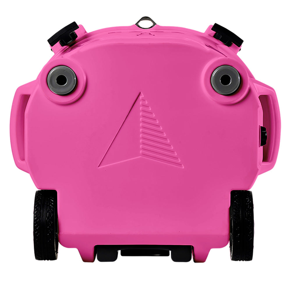LAKA Coolers 30 Qt Cooler wTelescoping Handle  Wheels  Pink 1081