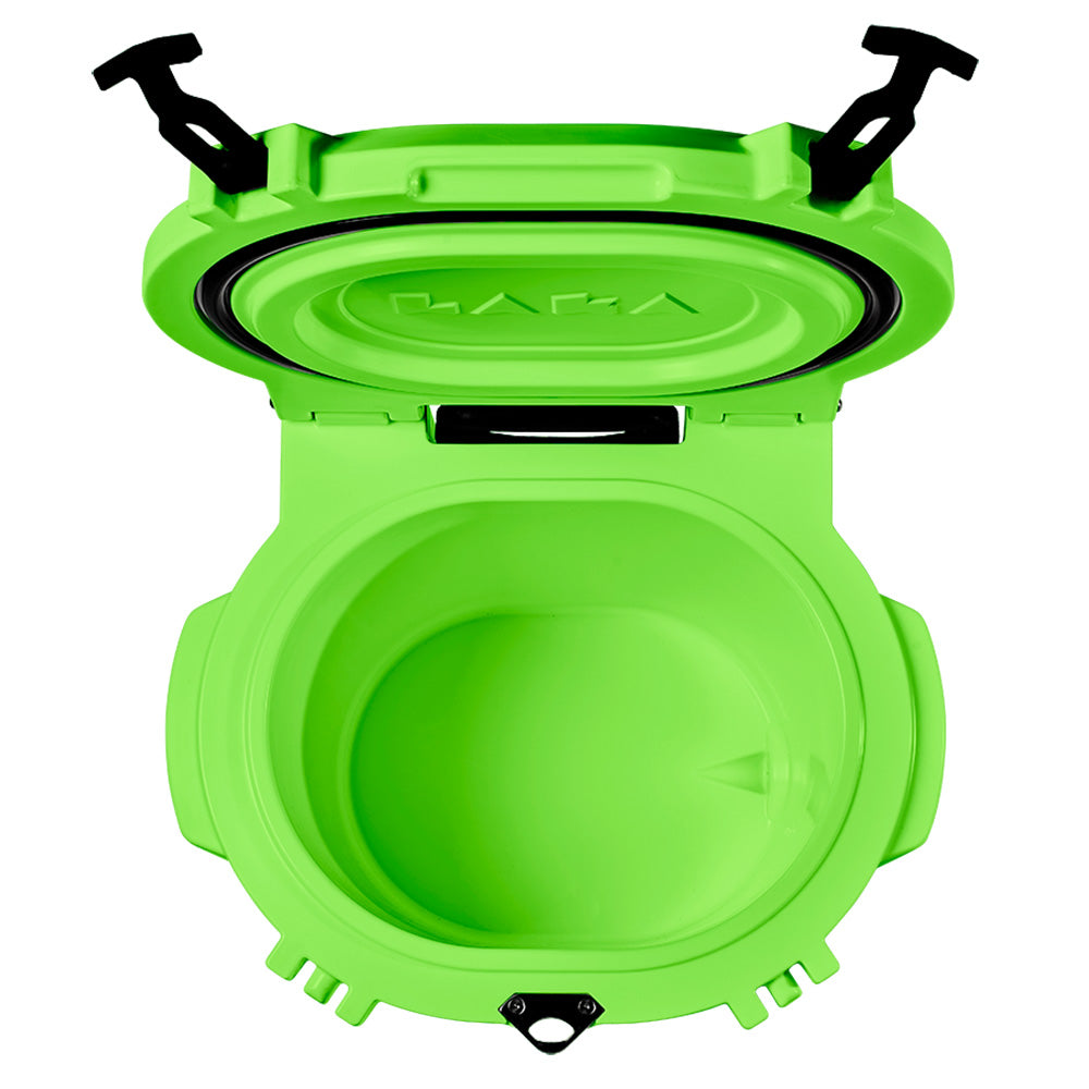 LAKA Coolers 30 Qt Cooler wTelescoping Handle  Wheels  Lime Green 1083