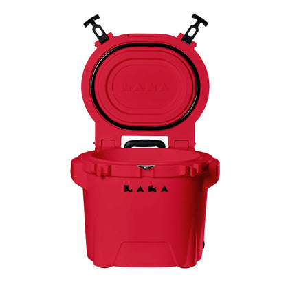 LAKA Coolers 30 Qt Cooler wTelescoping Handle  Wheels  Red 1089