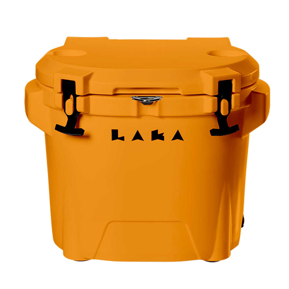 LAKA Coolers 30 Qt Cooler wTelescoping Handle  Wheels  Orange 1086