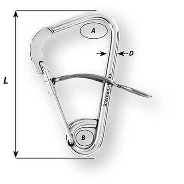 Wichard Automatic Mooring Hook  170mm Length  61116 2329W