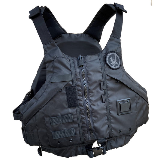 First Watch AV1000 Kayak Style Duty PFD  Black  XLXXL AV1000BKXLXXL