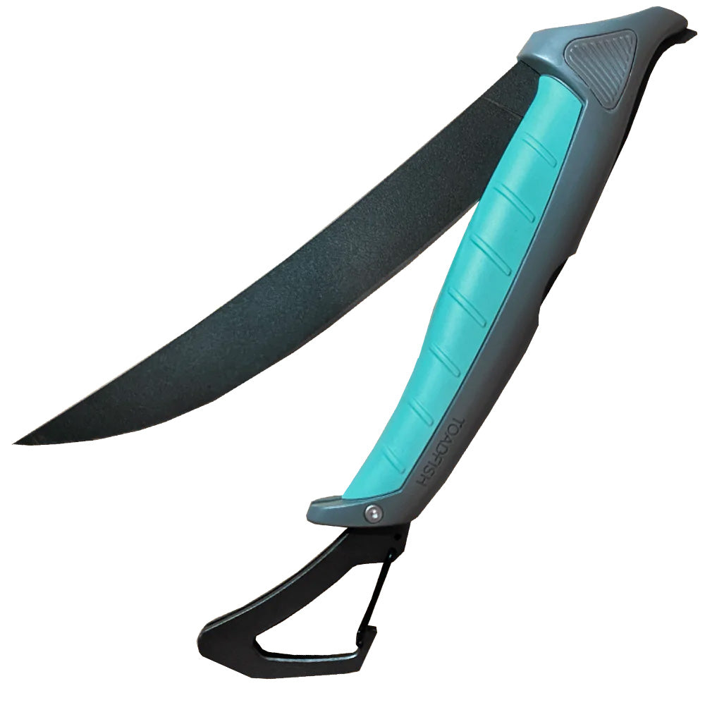 Toadfish Stowaway Folding Fillet Knife wBuiltIn Carabiner  85  1082